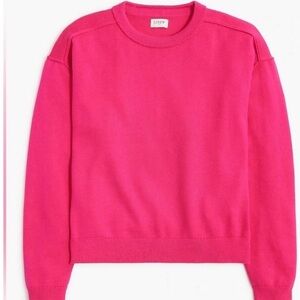 J. Crew Drop‎ Shoulder Pullover Sweater Pink Medium